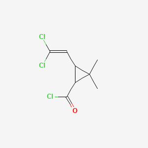 molecular formula C8H9Cl3O B1294807 3-(2,2-Dichlorovinyl)-2,2-dimethylcyclopropanecarbonyl chloride CAS No. 52314-67-7