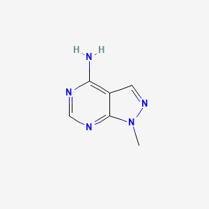 molecular formula C6H7N5 B1294816 1-methyl-1H-pyrazolo[3,4-d]pyrimidin-4-amine CAS No. 5334-99-6