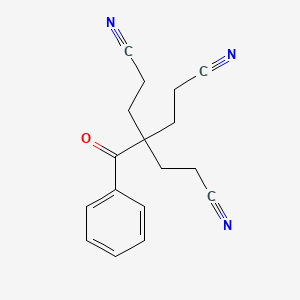 molecular formula C17H17N3O B1294819 4-Benzoyl-4-(2-cyanoethyl)heptanedinitrile CAS No. 5342-96-1
