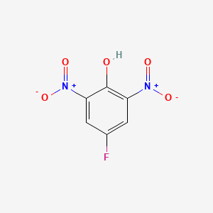molecular formula C6H3FN2O5 B1294825 2,6-Dinitro-4-fluorophenol CAS No. 364-32-9