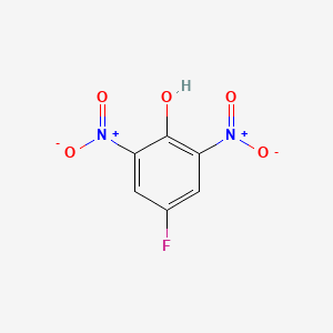 molecular formula C6H3FN2O5 B1294825 4-Fluoro-2,6-dinitrophenol CAS No. 364-32-9