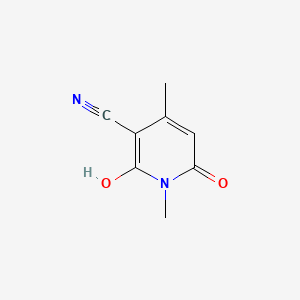 molecular formula C8H8N2O2 B1294833 6-Hydroxy-1,4-dimethyl-2-oxo-1,2-dihydropyridine-3-carbonitrile CAS No. 27074-03-9