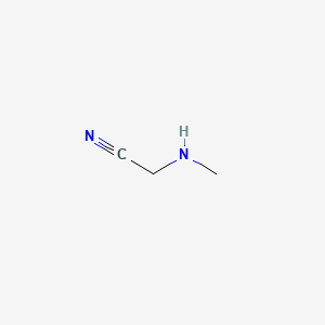 molecular formula C3H6N2 B1294837 (Methylamino)acetonitrile CAS No. 5616-32-0
