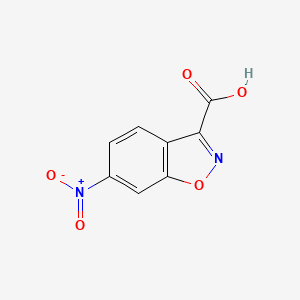 molecular formula C8H4N2O5 B1294844 6-Nitro-1,2-benzoxazole-3-carboxylic acid CAS No. 28691-50-1