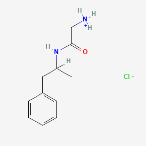 molecular formula C11H17ClN2O B1294849 (+-)-2-Amino-N-(1-methyl-2-phenylethyl)acetamide hydrochloride CAS No. 55880-87-0