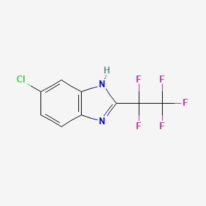 molecular formula C9H4ClF5N2 B1294851 5-Chloro-2-(perfluoroethyl)-1H-benzo[d]imidazole CAS No. 58457-67-3