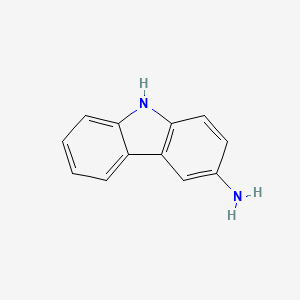 molecular formula C12H10N2 B1294855 9H-Carbazol-3-amine CAS No. 6377-12-4