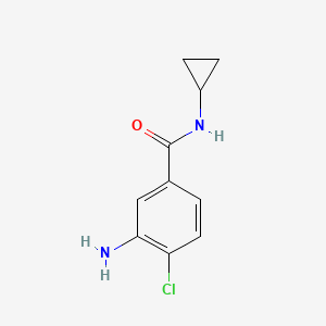 molecular formula C10H11ClN2O B1294858 3-Amino-4-chloro-N-cyclopropylbenzamide CAS No. 63887-21-8