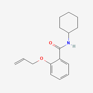 molecular formula C16H21NO2 B1294859 BENZAMIDE, o-ALLYLOXY-N-CYCLOHEXYL- CAS No. 63887-50-3