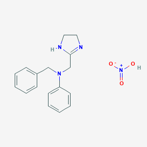 molecular formula C17H20N4O3 B129486 Antazoline nitrate CAS No. 145178-44-5