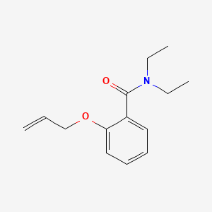 molecular formula C14H19NO2 B1294860 BENZAMIDE, o-ALLYLOXY-N,N-DIETHYL- CAS No. 63887-51-4