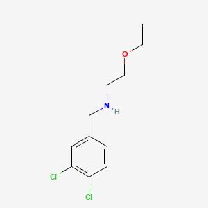molecular formula C11H15Cl2NO B1294864 N-[(3,4-dichlorophenyl)methyl]-2-ethoxyethanamine CAS No. 73728-65-1