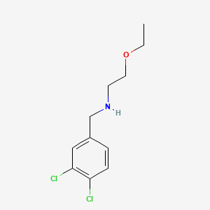 molecular formula C11H15Cl2NO B1294864 Benzylamine, 3,4-dichloro-N-(2-ethoxyethyl)- CAS No. 73728-65-1