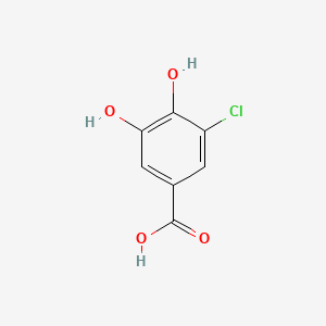 molecular formula C7H5ClO4 B1294867 3-Chloro-4,5-dihydroxybenzoic acid CAS No. 79188-95-7