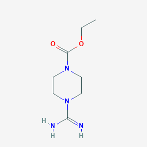 molecular formula C8H16N4O2 B1294868 Ethyl 4-carbamimidoylpiperazine-1-carboxylate CAS No. 63981-39-5