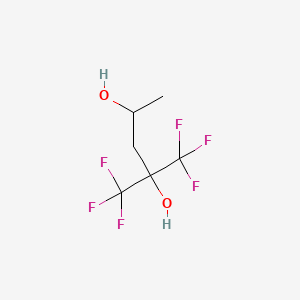 molecular formula C6H8F6O2 B1294875 1,1,1-Trifluoro-2-trifluoromethyl-2,4-pentanediol CAS No. 34844-48-9