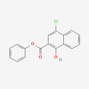 molecular formula C17H11ClO3 B1294885 Phenyl 4-chloro-1-hydroxy-2-naphthoate CAS No. 36268-75-4