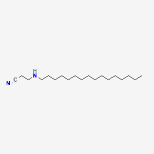 molecular formula C19H38N2 B1294886 3-(Hexadecylamino)propiononitrile CAS No. 36341-65-8