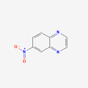 molecular formula C8H5N3O2 B1294896 6-硝基喹喔啉 CAS No. 6639-87-8