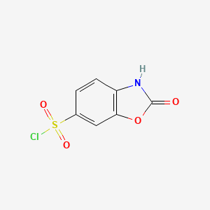 molecular formula C7H4ClNO4S B1294906 6-苯并恶唑磺酰氯，2,3-二氢-2-氧代- CAS No. 27685-90-1