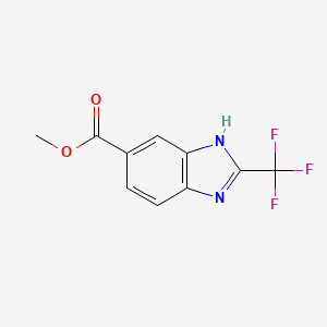 molecular formula C10H7F3N2O2 B1294907 methyl 2-(trifluoromethyl)-1H-benzimidazole-5-carboxylate CAS No. 89426-88-0