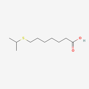 molecular formula C10H20O2S B1294913 Heptanoic acid, 7-isopropylthio- CAS No. 101913-77-3