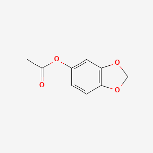 molecular formula C9H8O4 B1294940 苯并-1,3-二氧杂环-5-醇乙酸酯 CAS No. 326-58-9