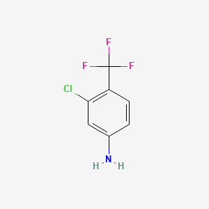molecular formula C7H5ClF3N B1294955 3-氯-4-(三氟甲基)苯胺 CAS No. 445-13-6