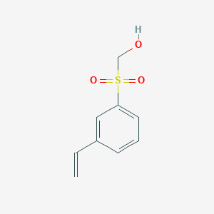 molecular formula C9H10O3S B12949638 Methanol, 1-[(3-ethenylphenyl)sulfonyl]- 