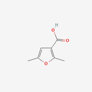 molecular formula C7H8O3 B1294974 2,5-Dimethyl-3-furoic acid CAS No. 636-44-2