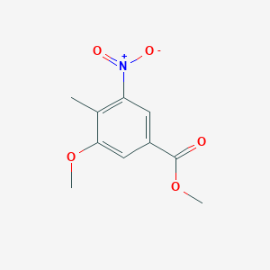 molecular formula C10H11NO5 B12949854 Methyl 3-methoxy-4-methyl-5-nitrobenzoate 