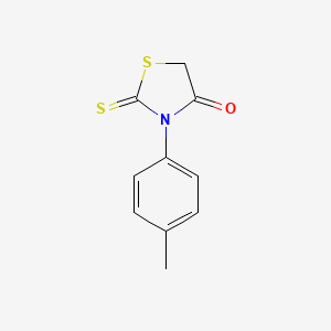 molecular formula C10H9NOS2 B1294986 3-(4-Methylphenyl)-2-thioxo-1,3-thiazolidin-4-one CAS No. 3919-81-1
