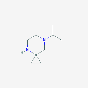 molecular formula C9H18N2 B12949865 7-Isopropyl-4,7-diazaspiro[2.5]octane 