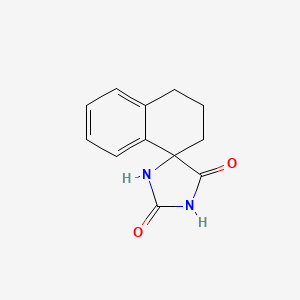 molecular formula C12H12N2O2 B1294987 3',4'-dihydro-2'H-spiro[imidazolidine-4,1'-naphthalene]-2,5-dione CAS No. 57998-96-6