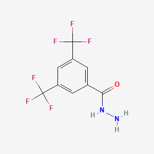 molecular formula C9H6F6N2O B1294991 3,5-Bis(trifluoromethyl)benzohydrazide CAS No. 26107-82-4