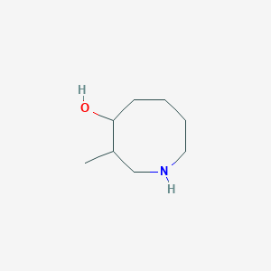 molecular formula C8H17NO B12949943 3-Methylazocan-4-ol 