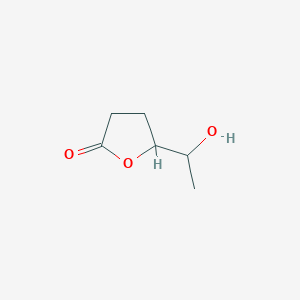molecular formula C6H10O3 B1294996 5-(1-Hydroxyethyl)oxolan-2-one CAS No. 58957-60-1