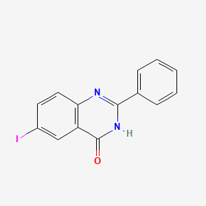 molecular formula C14H9IN2O B12949973 6-Iodo-2-phenylquinazolin-4(3h)-one 