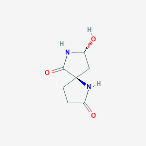 (5R,8R)-8-hydroxy-1,7-diazaspiro[4.4]nonane-2,6-dione