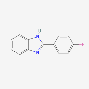 molecular formula C13H9FN2 B1295006 2-(4-Fluorophenyl)-1H-benzimidazole CAS No. 324-27-6