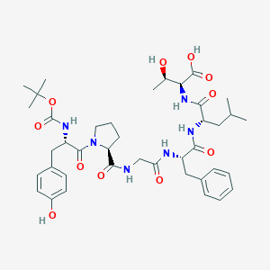 molecular formula C40H56N6O11 B129503 BOC-TYR-PRO-GLY-PHE-LEU-THR-OH CAS No. 141261-96-3
