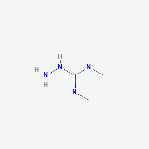 molecular formula C4H12N4 B12950435 N,N,N'-trimethylhydrazinecarboximidamide 
