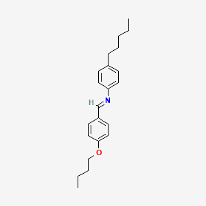 molecular formula C22H29NO B1295052 4-N-BUTOXYBENZYLIDENE-4'-PENTYLANILINE CAS No. 39777-05-4