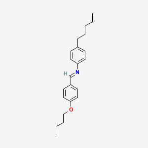 Benzenamine, N-[(4-butoxyphenyl)methylene]-4-pentyl-