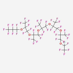 3,6,9,12,15,18-Hexaoxaheneicosane, 1,1,1,2,4,4,5,7,7,8,10,10,11,13,13,14,16,16,17,19,19,20,20,21,21,21-hexacosafluoro-5,8,11,14,17-pentakis(trifluoromethyl)-