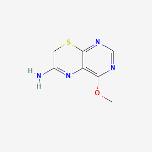 molecular formula C7H8N4OS B1295070 4-methoxy-7H-pyrimido[4,5-b][1,4]thiazin-6-amine CAS No. 37497-00-0
