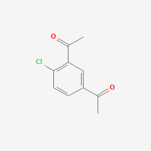 molecular formula C10H9ClO2 B12950805 1,1'-(4-Chloro-1,3-phenylene)diethanone 