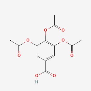molecular formula C13H12O8 B1295088 3,4,5-Triacetoxybenzoic acid CAS No. 6635-24-1