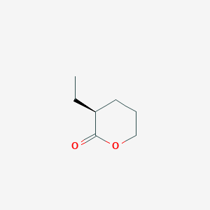 molecular formula C7H12O2 B012951 (S)-3-Ethyltetrahydro-2H-pyran-2-one CAS No. 103957-83-1