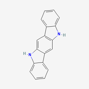 molecular formula C18H12N2 B1295107 5,11-Dihydroindolo[3,2-b]carbazole CAS No. 6336-32-9